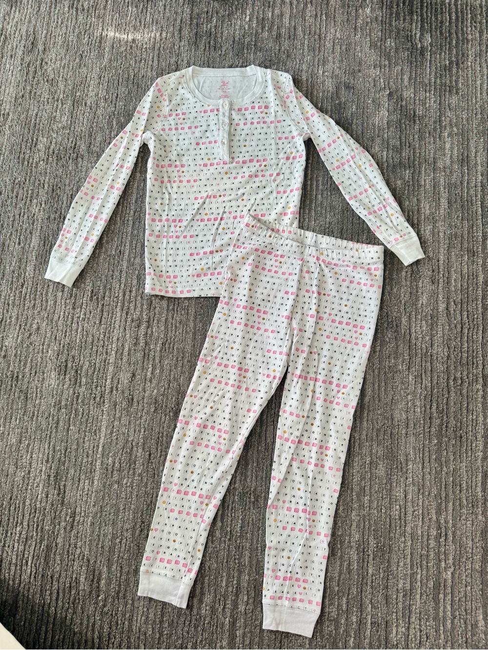 HTF Roller Rabbit x Little Words Project "Love Letters" Pajama Set - Kids 10
